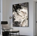 Black and White waves 09 by Palette Knife wall decor